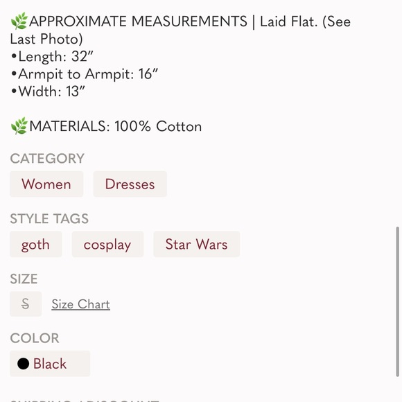 Star Wars Hot Topic Rogue One Dress - Picture 8 of 8